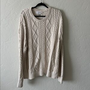 Cream Cable Knit Sweater